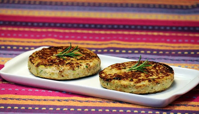 Hamburguer de frango e abobora