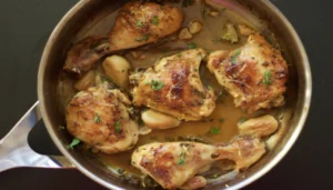 Melhor Frango ao Alho e Limão com Abóbora Caramelada