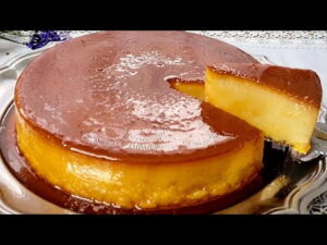 Pudim com Farinha de Trigo! Por Solange Silva!