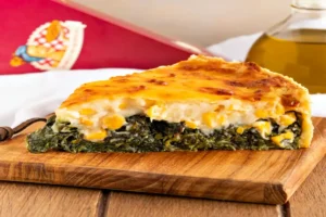 Receita de Torta de Espinafre com Creme de Milho