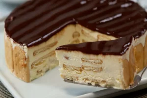 Receita de Torta e Bolacha com Chocolate