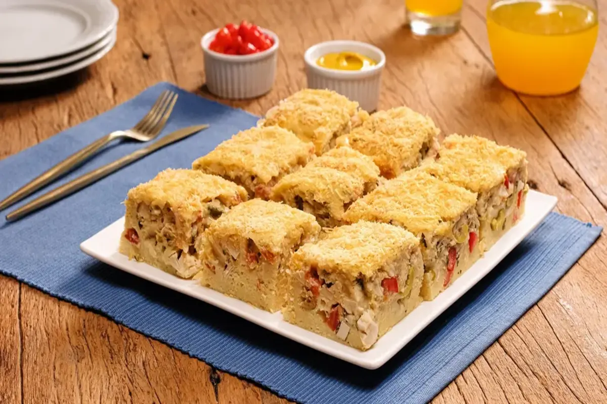 Receita de torta de palmito