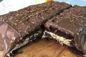 Bolo Trufado de Brigadeiro com Recheio de Maracujá