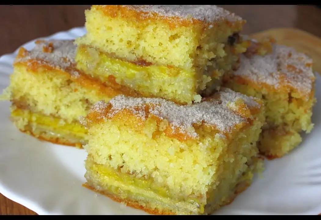 Bolo de Banana que Ja Sai Recheado do Forno