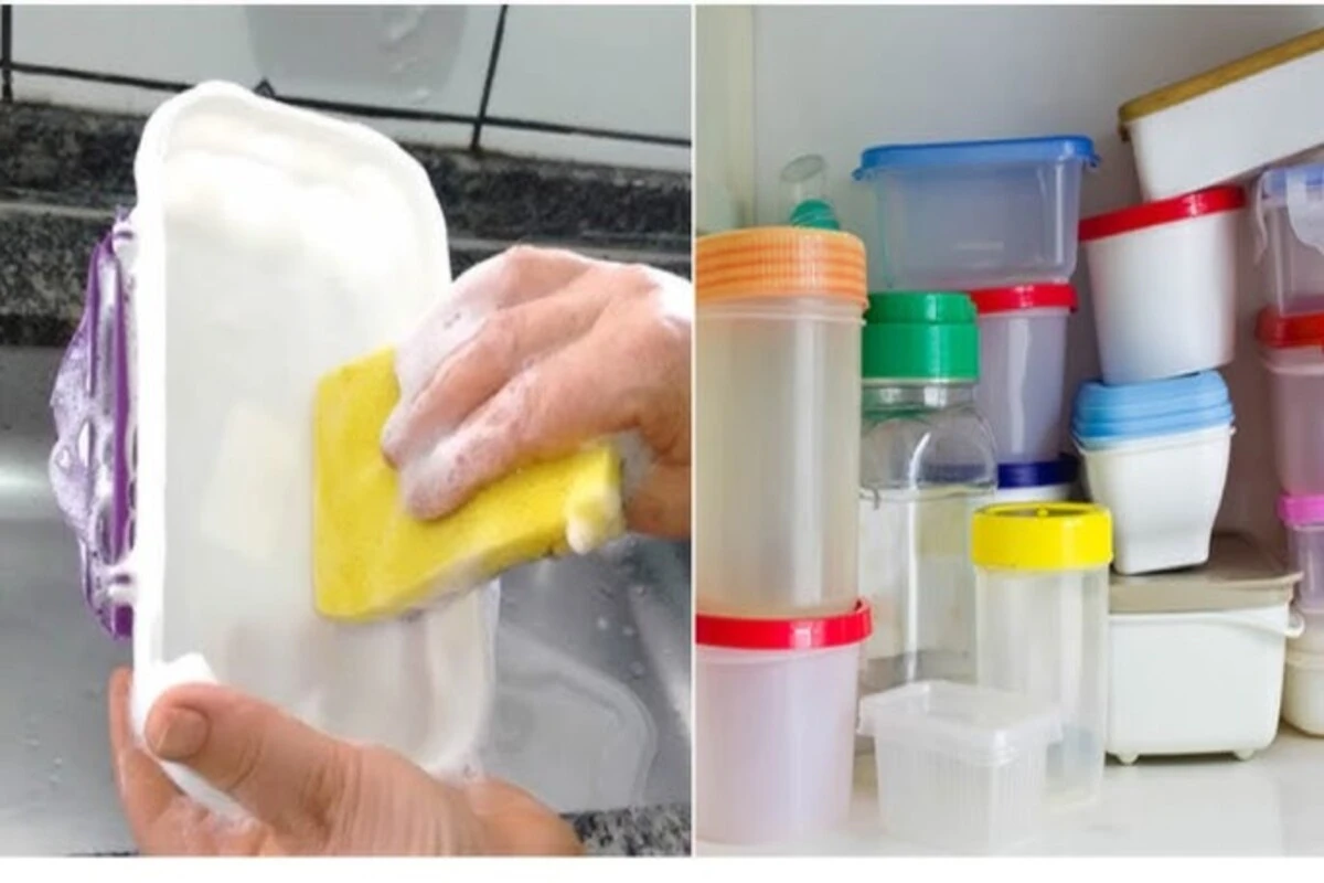 Limpar a Tupperware