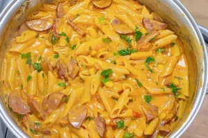 Macarrão Cremoso com Calabresa Feito em Uma Panela Só: Uma Receita Prática e Deliciosa