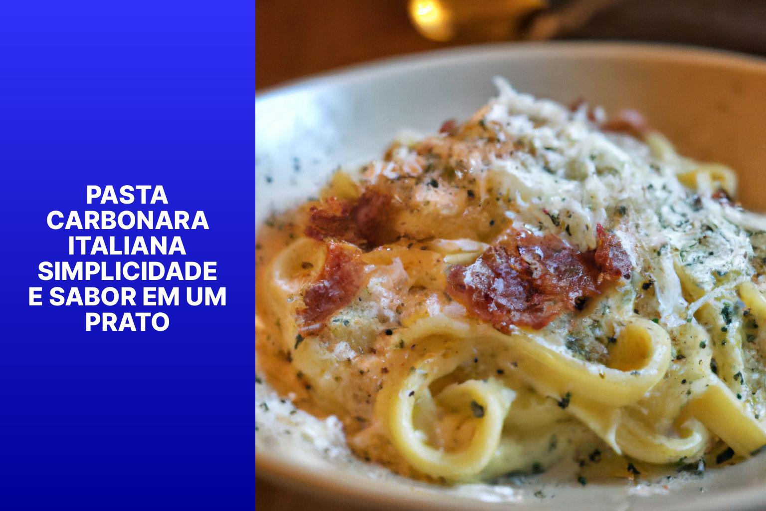 pasta carbonara italiana simplicidade e sabor em um pratoglo2