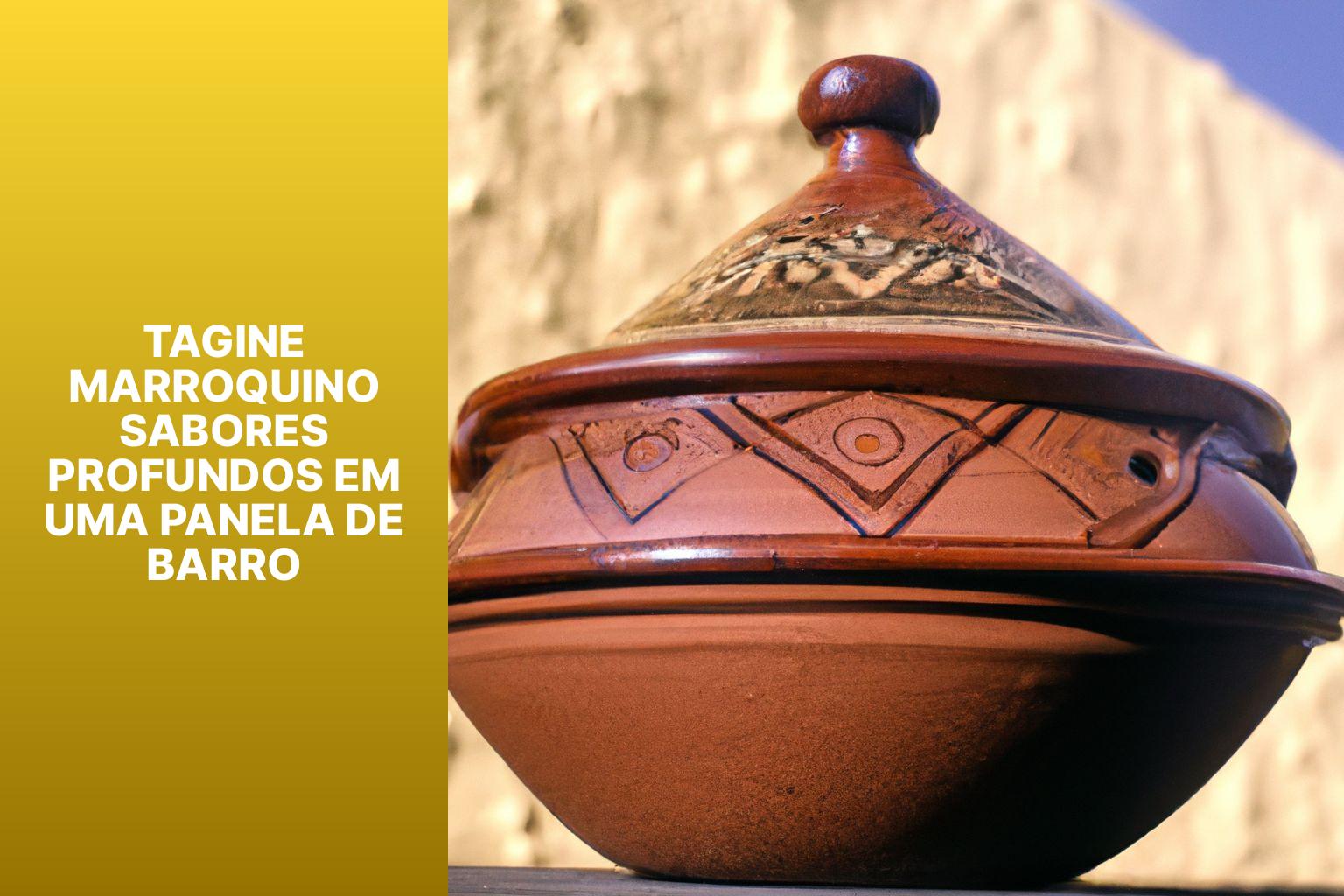 tagine marroquino sabores profundos em uma panela de
