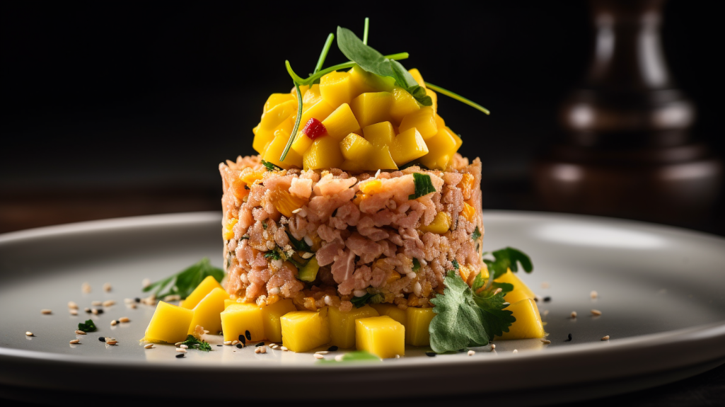 vendedorglobal Tropical Mango and Tuna Tartare with Quinoa Crun 7701aa8f e815 4303 9347 a56f2edc5242
