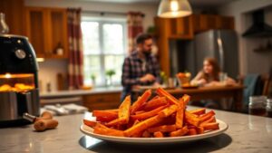 Sweet potato fries air fryer recipe for family nights