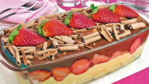 3 Truques Um Pavê de Morango