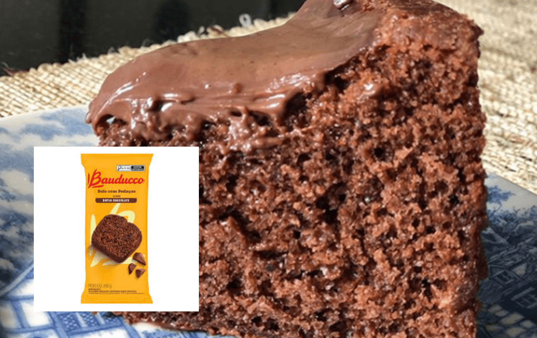 Bolo de Chocolate Fofinho que Fica Igual ao da Bauducco