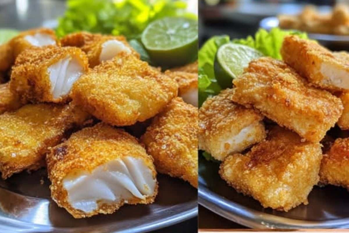 Iscas de Peixe Empanadas
