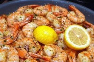 Camarão com manteiga de limão, o petisco perfeito