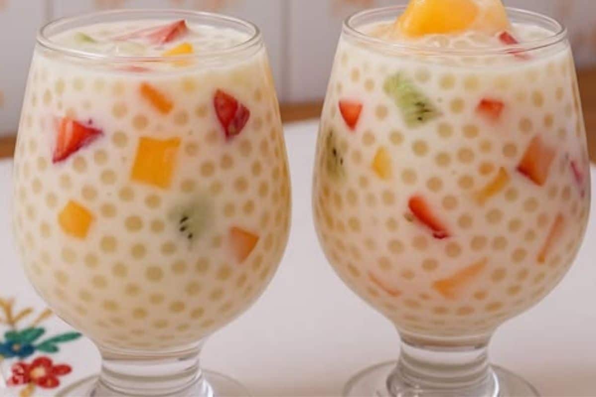 Sagu de frutas delicioso