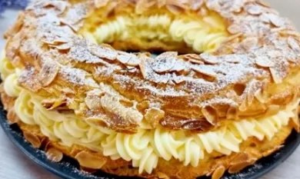 Meu Marido Pede Para Fazer Este Bolo 3 Vezes Por Semana: Paris-Brest com Creme de Baunilha