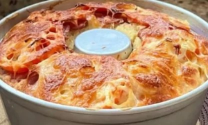 Torta Salgada de Liquidificador na Forma Redonda