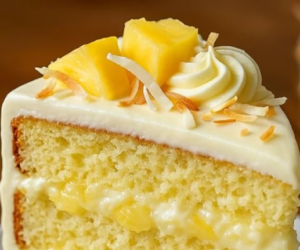 Bolo Sonho de Abacaxi e Coco: Uma Delícia Tropical pra Servir Geladinho