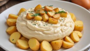 Purê de batata cremoso em apenas 15 minutos, feito com ingredientes da despensa