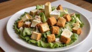 Salada Caesar deliciosa e cremosa, pronta em apenas 15 minutos com ingredientes da despensa