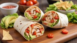 Wrap de Frango Suculento e Rápido: Pronto em Menos de 20 Minutos com Ingredientes Simples!