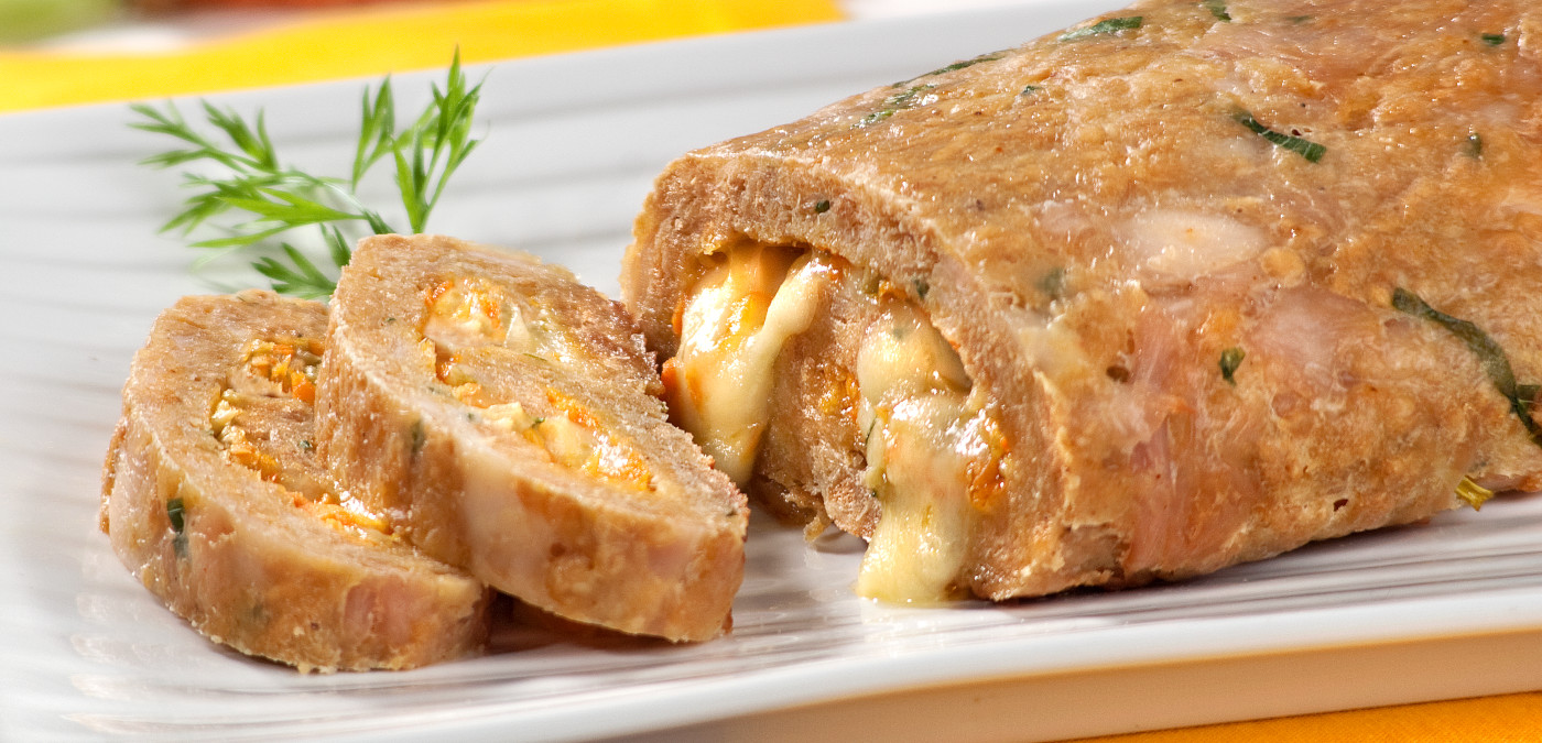 Fiz Esse Rocambole de Frango no Almoco e Todo Mundo
