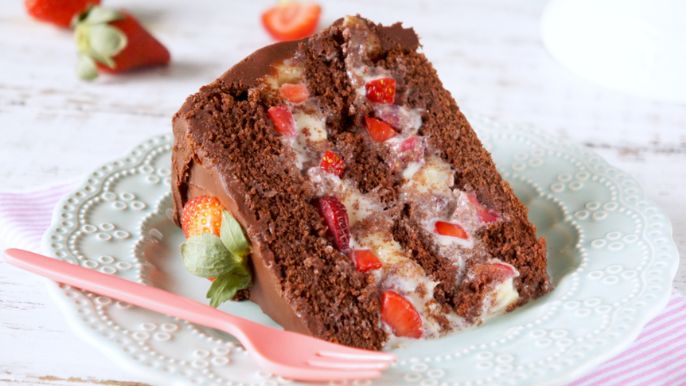Recheio de Chocolate com Morango Combinacao Perfeita