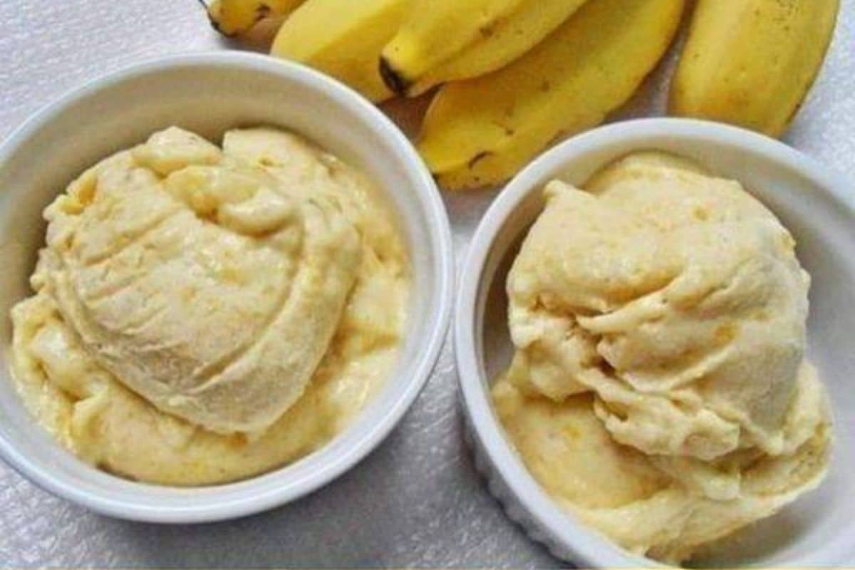 Sorvete Cremoso de Banana