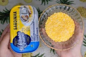 Almoço com sardinha rápido e fácil de fazer nos dias que você estiver com menos tempo