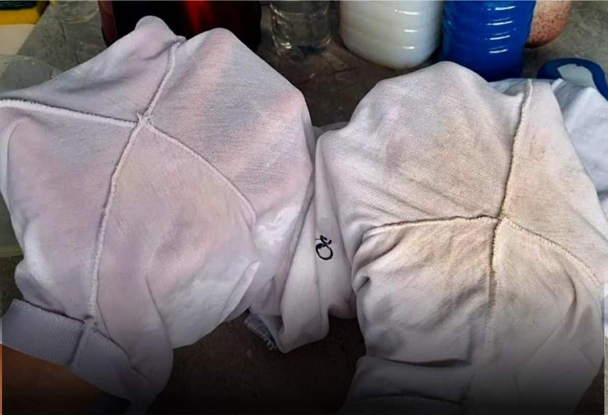 Misturinha para tirar mancha de desodorante das roupas 1