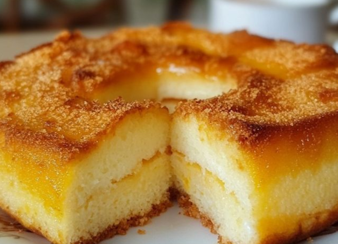 Pudim de Abacaxi com Cobertura de Mel e Canela Receita