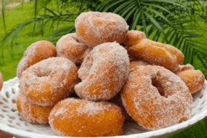 Rosquinha Frita Passada no Açúcar