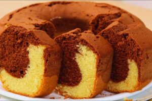 Bolo Mesclado – Mundo de Delícias