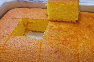Bolo de Maizena com Fubá