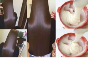 Não use muito! Cresce os cabelos muito