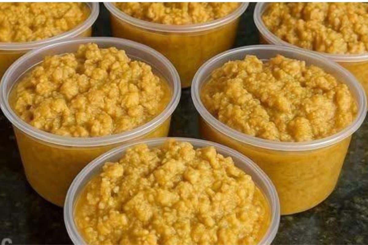 Ambrosia cremosa e douradinha