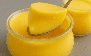 Gelatina cremosa de dois ingredientes