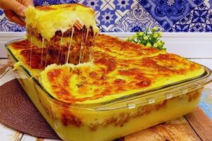 Bolo de Batata com Carne Moída