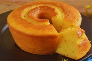 Bolo de Fubá com Erva Doce