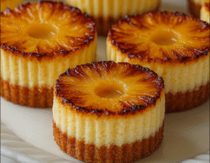 Mini Cheesecakes de Abacaxi com Leite de Coco: O Sabor do Paraíso em Cada Mordida!