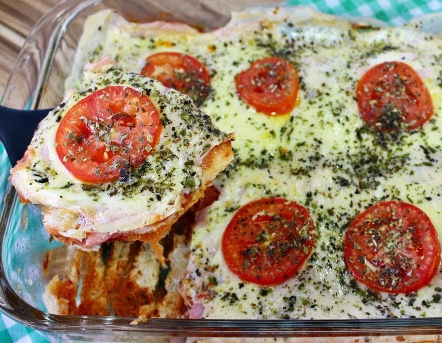 sanduiche cremoso de forno