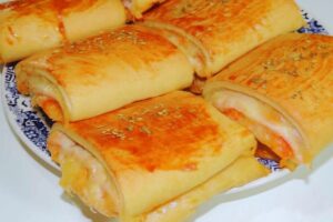 Americano de queijo e presunto delicioso