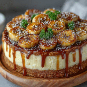 Torta de Banana Caramelizada com Maizena e Creme em 50 Minutos com Nestlé