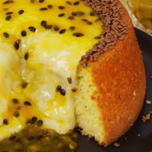 Bolo de Maracujá com Doce de Leite em 1 Hora com Nestlé