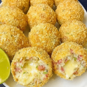 Bolinho de Mandioca com Calabresa e Queijo em 30 Minutos com Nestlé