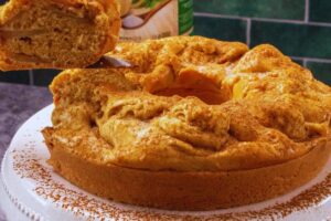 Bolo de Maçã, Aveia e Canela
