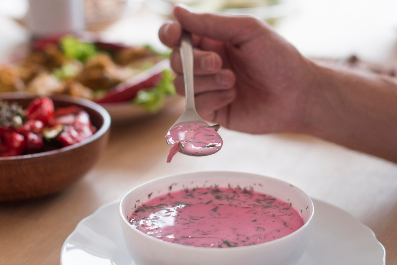 mousse de morango com tang