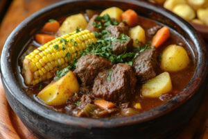 Vaca Atolada tradicional brasileira saborosa e encorpada que lembra a comida da roça e os almoços de família