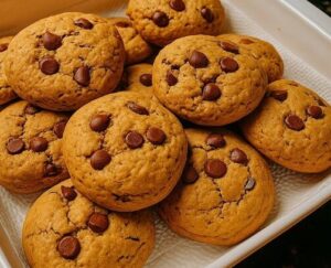 Cookies Caseiros com Gotas de Chocolate