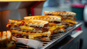 Sanduíche de Forno com Presunto, Queijo e Bacon